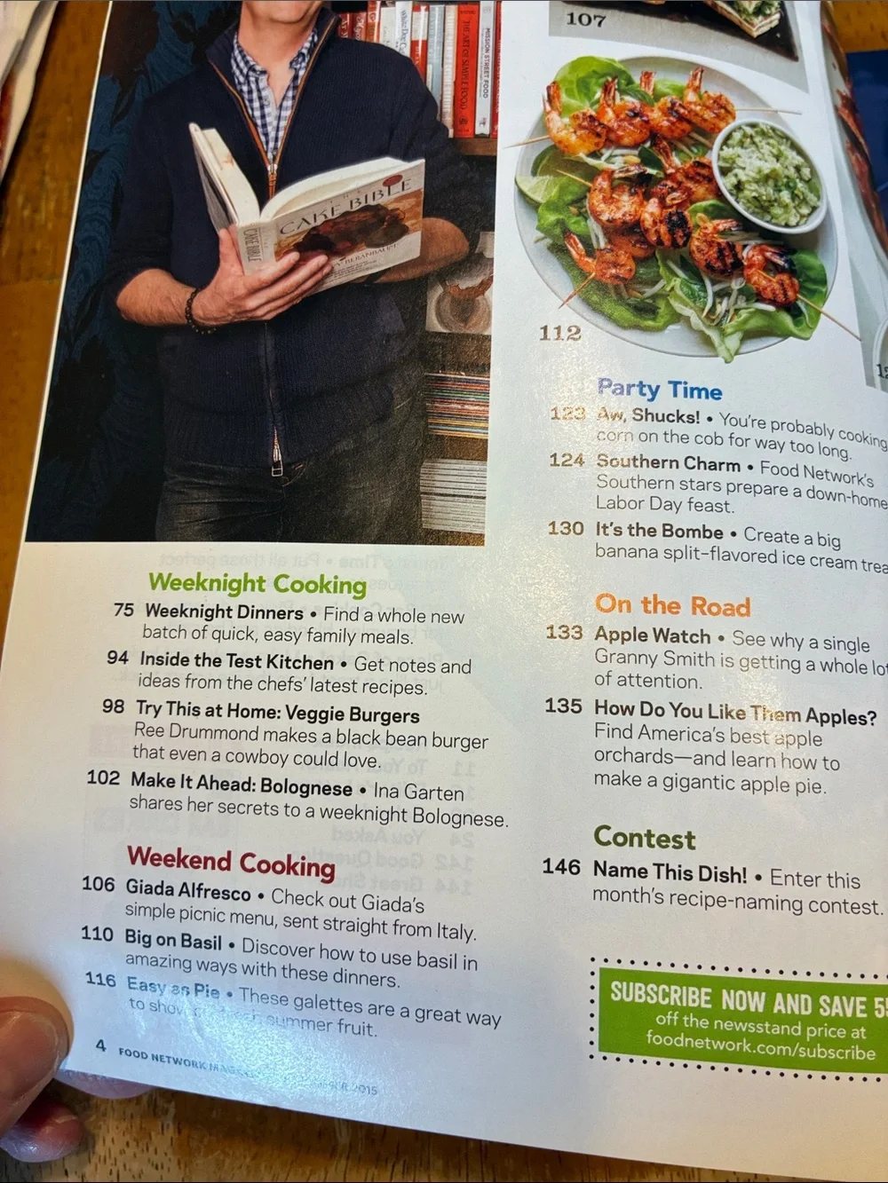 Food Network Magazine lot of 4 - Grilling, baking, bacon, good for you dinners